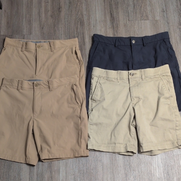 Old Navy Other - Lot Of Boys Uniform Shorts Khaki & Navy Blue Sz 32 Bundle School Uniforms